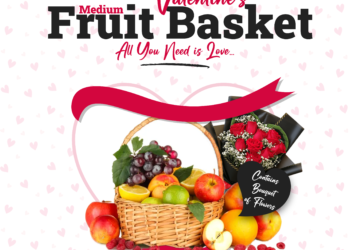 Valentine Fruit Basket – Medium